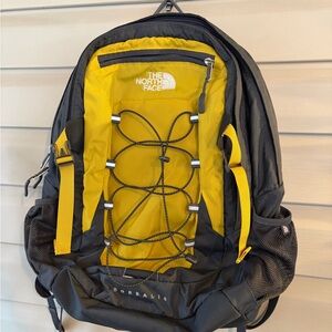 The North Face Borealis Black and Yellow Backpack